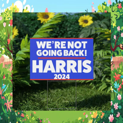 Harris For President OBVIOUSLY Plastic Yard Sign