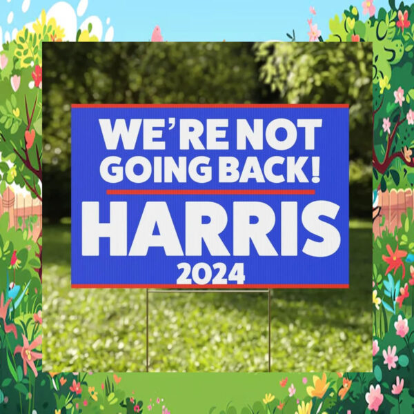Harris For President OBVIOUSLY Plastic Yard Sign