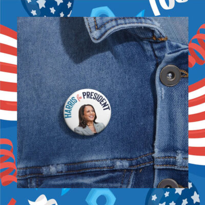 Harris For President Pin, Kamala Harris Pin Button