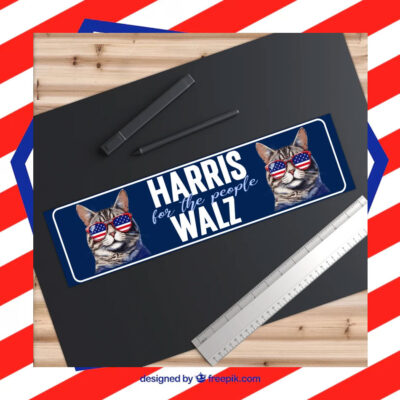 Harris For The People Walz Car Magnet