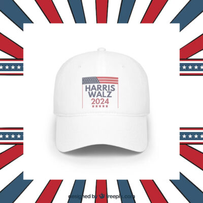 Harris Walz 2024 Baseball Hat, Low Profile Baseball Cap