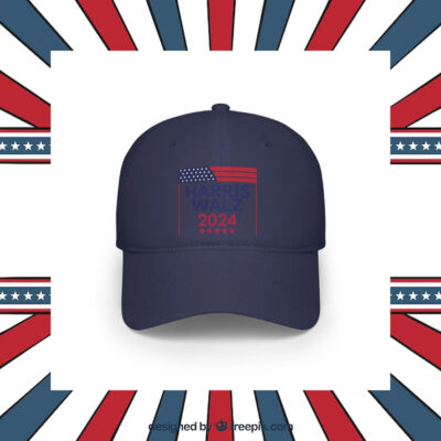 Harris Walz 2024 Baseball Hat, Low Profile Baseball Cap
