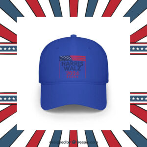 Harris Walz 2024 Baseball Hat, Low Profile Baseball Cap