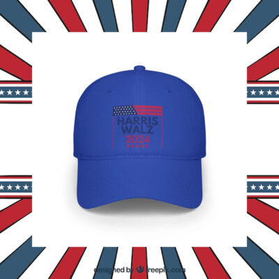 Harris Walz 2024 Baseball Hat, Low Profile Baseball Cap