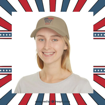 Harris Walz 2024 Baseball Hat, Low Profile Baseball Cap