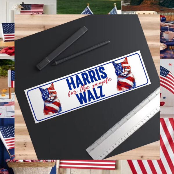 Harris Walz 2024 Bumper Sticker, Harris For President 2024 Car Magnet