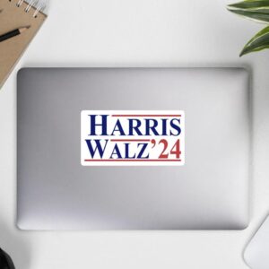 Harris Walz 2024 Bumper Sticker, Kamala Harris Tim Walz Sticker, Vinyl Decal