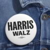 Harris Walz 24 Button White