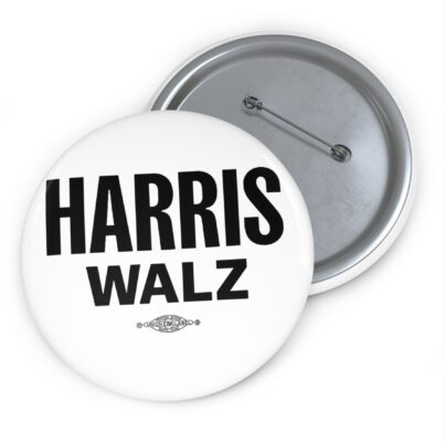 Harris Walz 24 Button White