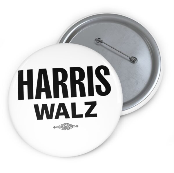 Harris Walz 24 Button White