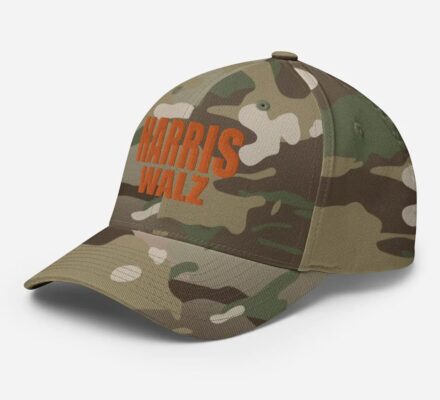 Harris Walz 2024 Camo Dad Hat