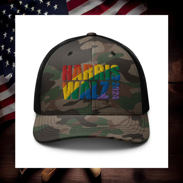 Harris Walz 2024 - Camouflage trucker Hat