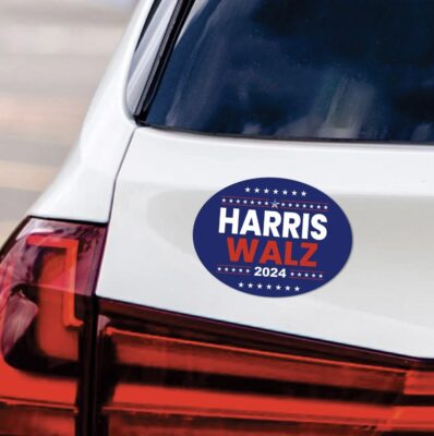 Harris Walz 2024 Car Magnet, Harris For President 2024 Vehicle Magnet