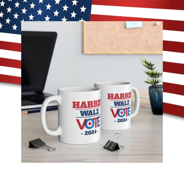 Harris Walz 2024 Coffee Mug , Kamala Harris, Tim Walz, Gift for Democrat, President