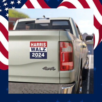 Harris Walz 2024 Durable Vinyl Weatherproof Magnet