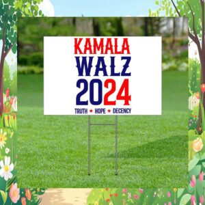 Harris Walz 2024 For The People Yard Sign