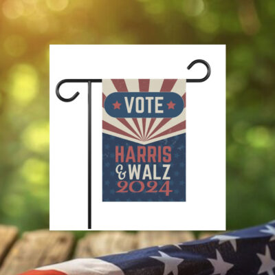 Harris Walz 2024 Garden Flag, Political Yard Sign, Porch Decor