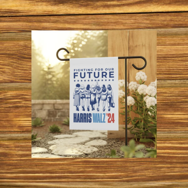 Harris Walz 2024 Garden and House Flag, Kamala Harris for President Democrat Flag