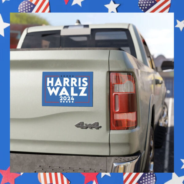 Harris Walz 2024, Kamala Harris Magnet, Durable Vinyl Weatherproof Magnet