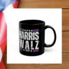 Harris Walz 2024 Kamala Harris, Tim Walz President USA Election Black Mug