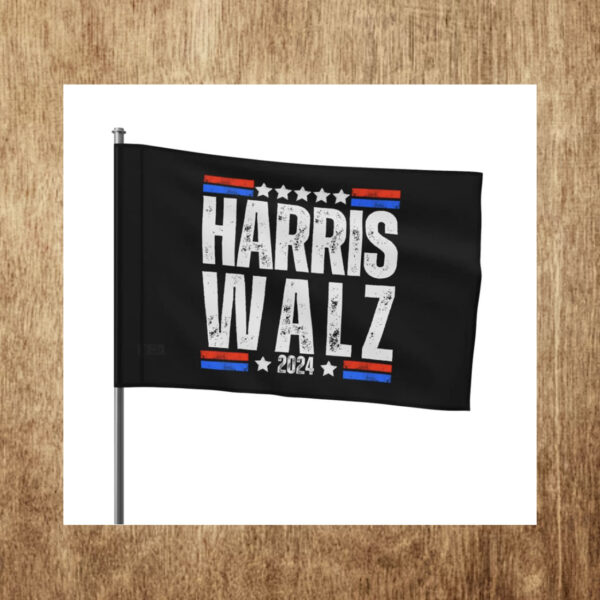 Harris Walz 2024 Kamala Harris, Tim Walz President USA Election Garden & House Banner Flag