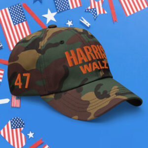 Harris Walz-2024-Mossy Oak Camo-Vintage-Dad Hat