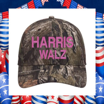 Harris Walz-2024-Mossy Oak Camo-Vintage-Dad Hat