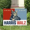Harris Walz CAT 2024 Obviously Yard Sign