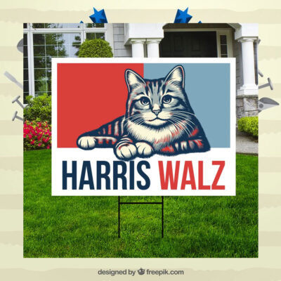 Harris Walz 2024 Obviously Yard Sign