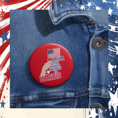 Harris Walz 2024 Pin Campaign Button
