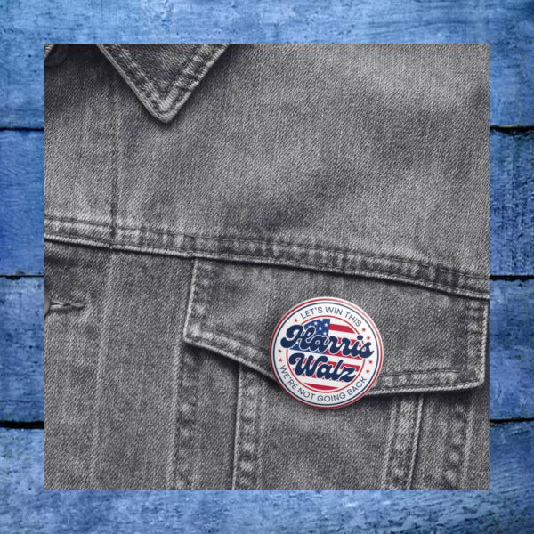 Harris Walz 2024 Pin, Harris for President, Kamala Harris Tim Walz Election Pin Button