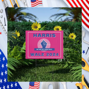 Harris Walz 2024 Plastic Yard Sign