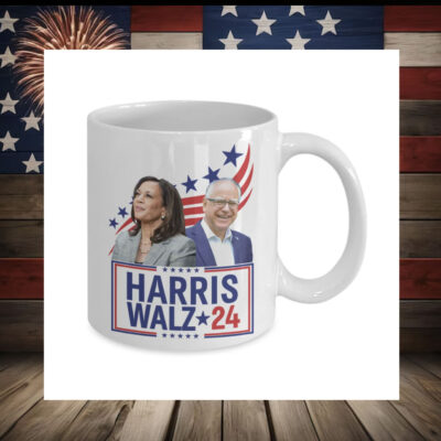 Harris Walz 2024 Political Coffee Mug - Kamala Harris and Tim Walz