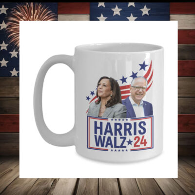 Harris Walz 2024 Political Coffee Mug - Kamala Harris and Tim Walz