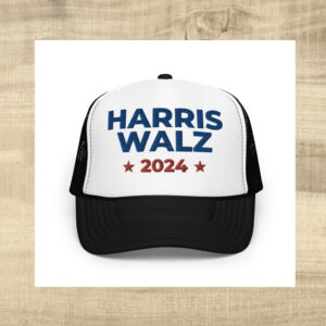 Harris Walz 2024 Trucker Hat, Kamala Tim President Cap, Vice President Snapback
