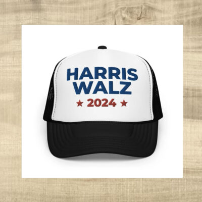Harris Walz 2024 Trucker Hat, Kamala Tim President Cap, Vice President Snapback