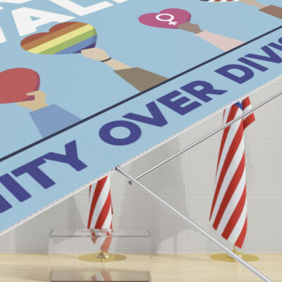 Harris Walz 2024 Unity Over Division Yard Sign