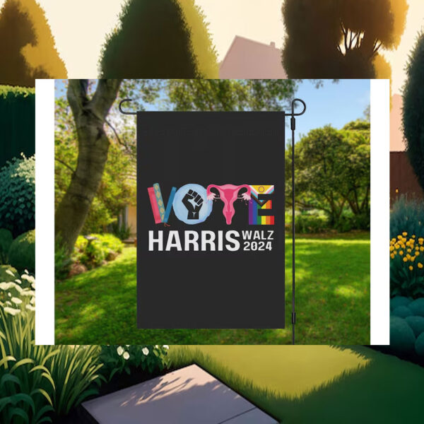 Harris Walz 2024 Vote Garden Flag