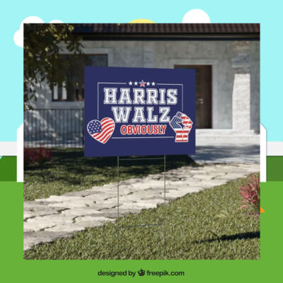 Harris Walz 2024 Yard Sign // 2024 Campaign Election Signs
