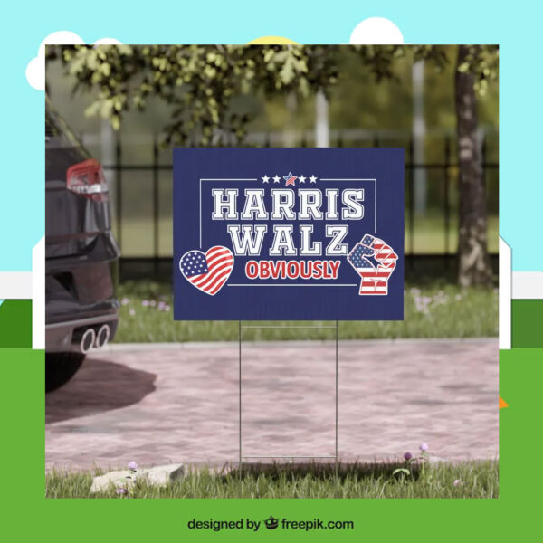 Harris Walz 2024 Yard Sign // 2024 Campaign Election Signs