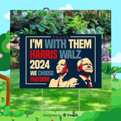 Harris Walz 2024 Yard Sign - Coroplast Kamal Harris For President 2024 Lawn Sign