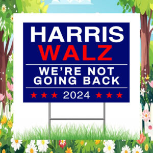 Harris Walz 2024 Yard Sign, Kamala Harris Tim Walz Waltz for President Lawn Sign