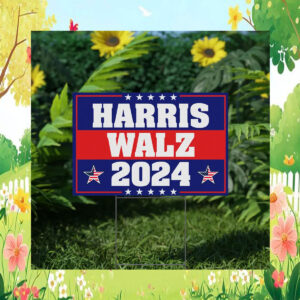 Harris Walz 2024 Yard Sign President Kamala Harris Tim Walz 2024 Sign