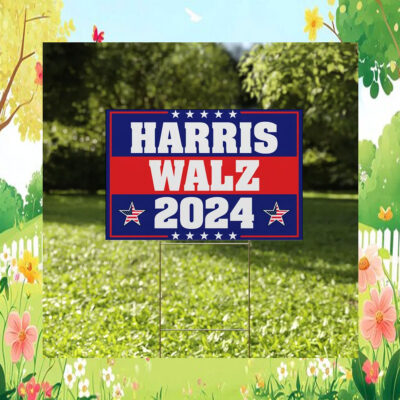 Harris Walz 2024 Yard Sign President Kamala Harris Tim Walz 2024 Sign