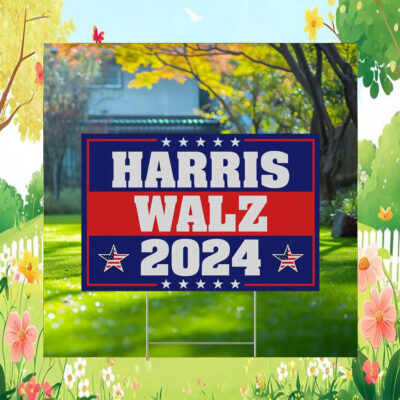 Harris Walz 2024 Yard Sign President Kamala Harris Tim Walz 2024 Sign