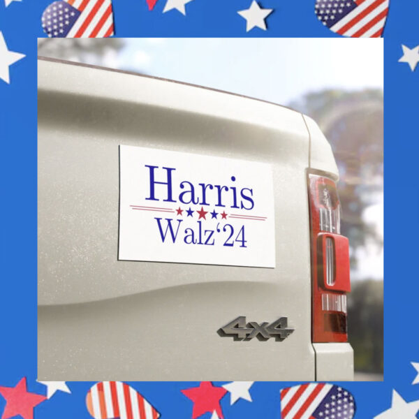 Harris Walz 24 Kamala Harris for President 2024 Car Magnet Bumper Sticker