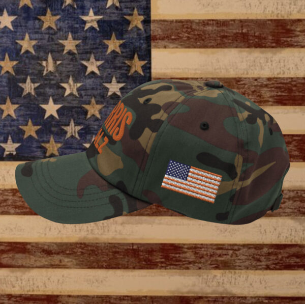 Harris Walz Camo Hat Embroidered
