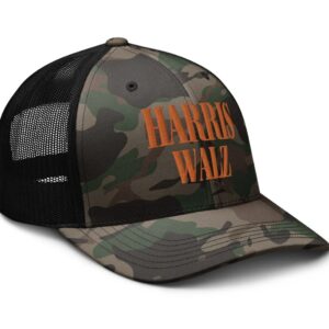 Harris Walz Camouflage Trucker Hat