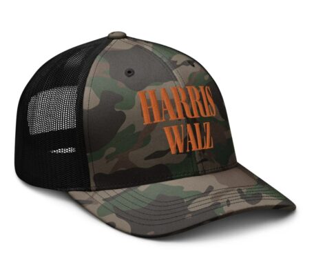 Harris Walz Camouflage Trucker Hat