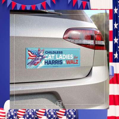 Harris Walz | Car Magnet | Childless Cat Ladies | Kamala for President | Election 2024